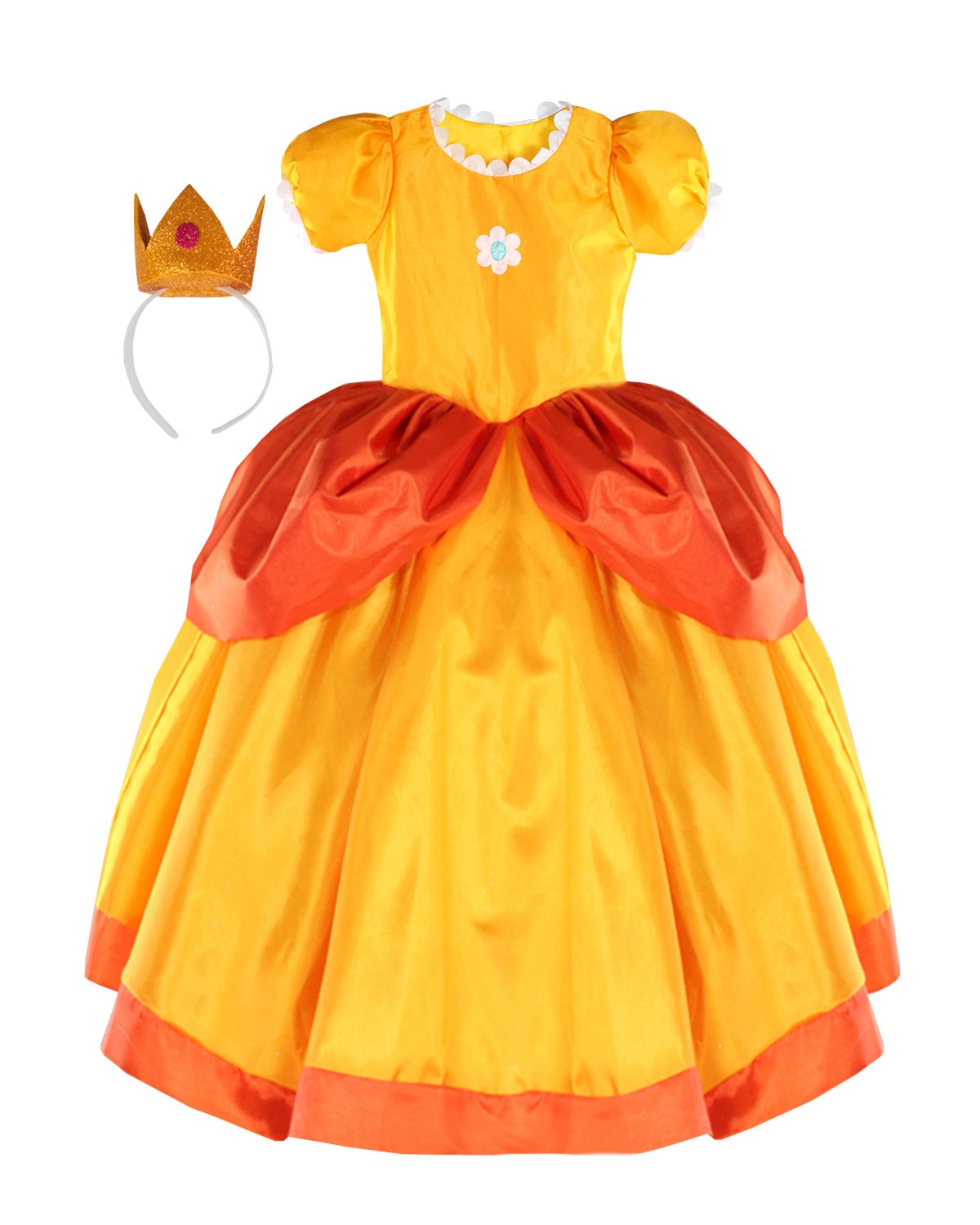 Yellow Princess Model Girl Dress